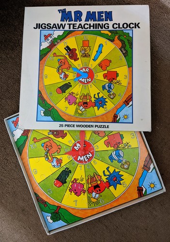 The Mr Men Jigsaw Teaching Clock
